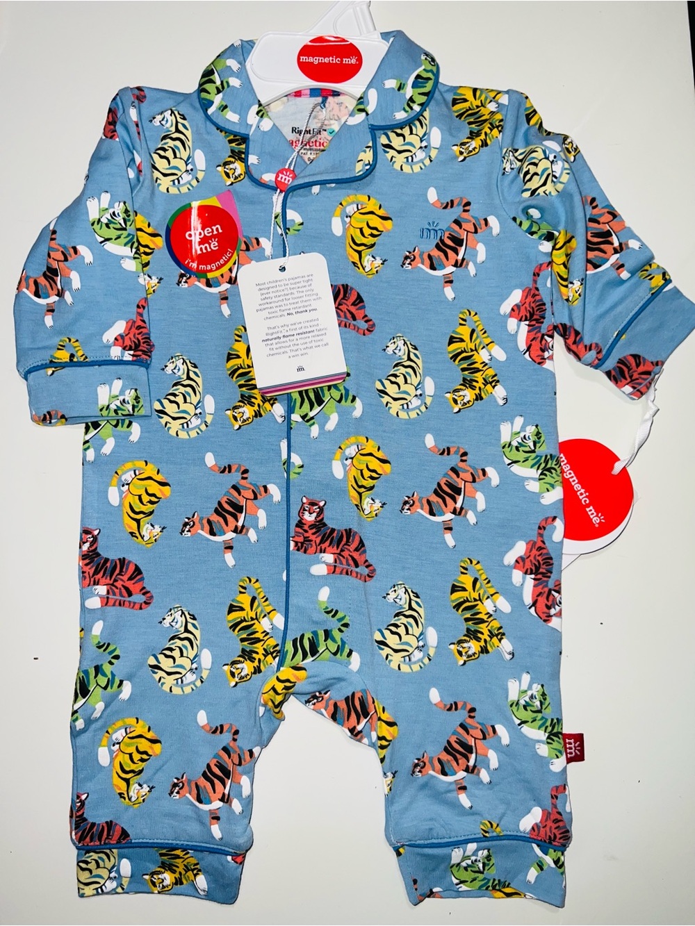 Magnetic Classic with a Twist Coverall Tiger Kings - Size 0/3 months